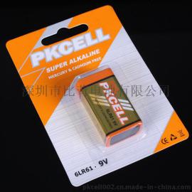 PKCELL比苛 9V 6LR61 挂卡电池